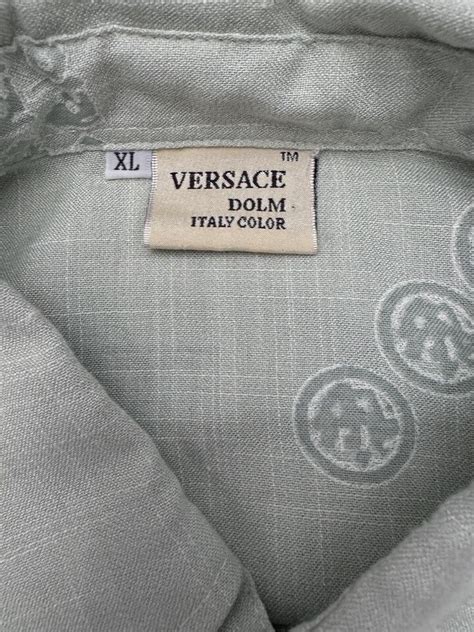 Versace Dolm Italy Color Short Sleeve Shirt Medusa Logo Pocket .